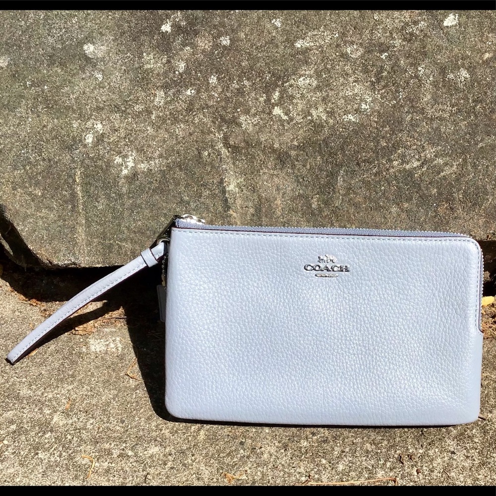 Coach large double zip wallet NWT